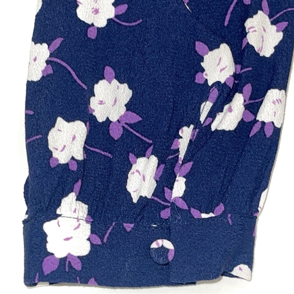J. Crew Tie Neck Tiered Dress Floral Scattered Peony Print Small NWOT - Picture 15 of 15